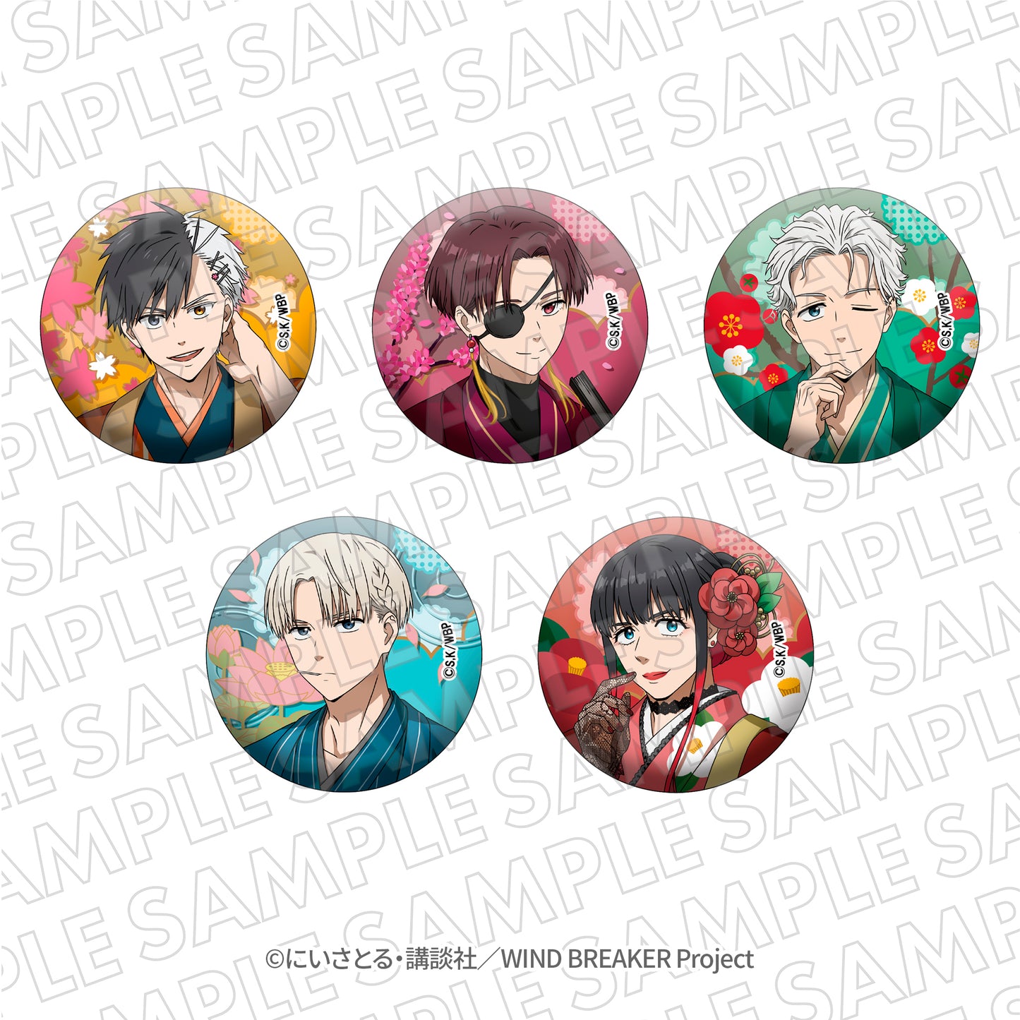 『WIND BREAKER』VASARAコラボ グリッター缶バッジ 椿野佑