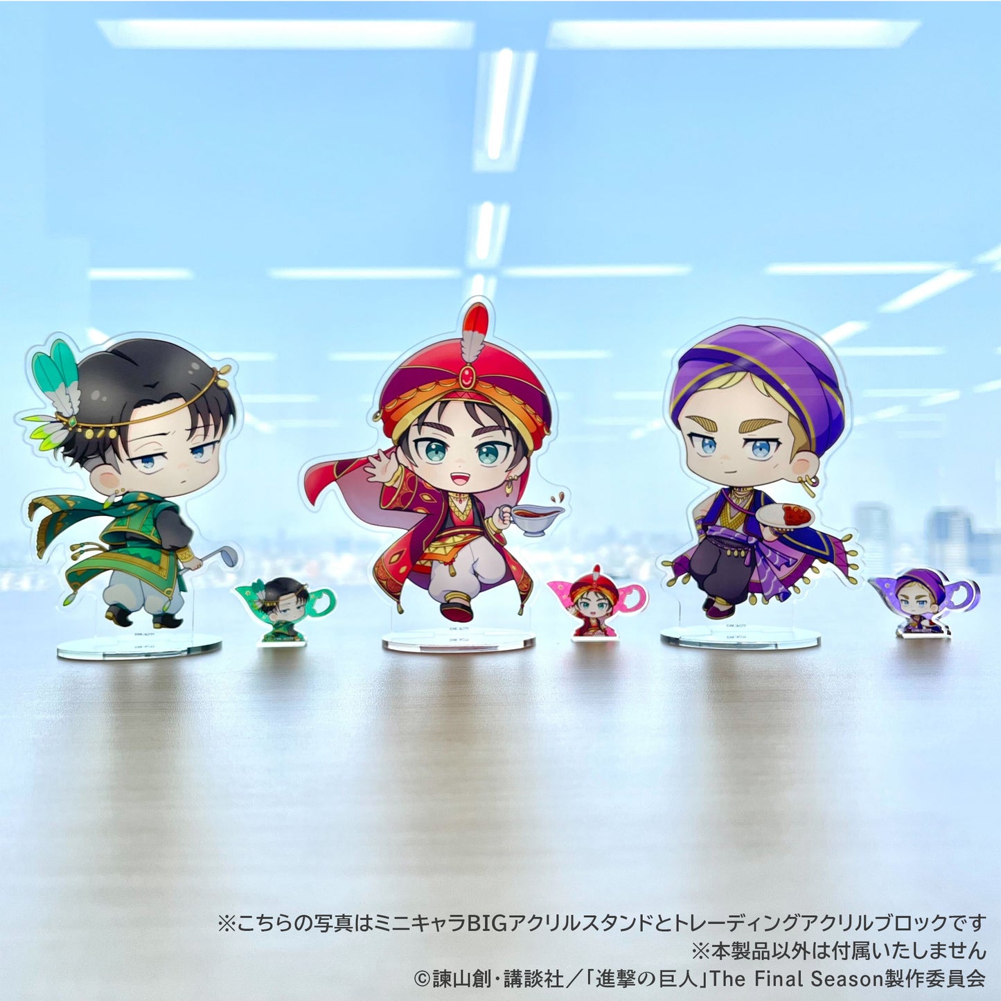 EC限定『進撃の巨人』100時間カレーコラボ ミニキャラBIGアクリルスタンド エレン
