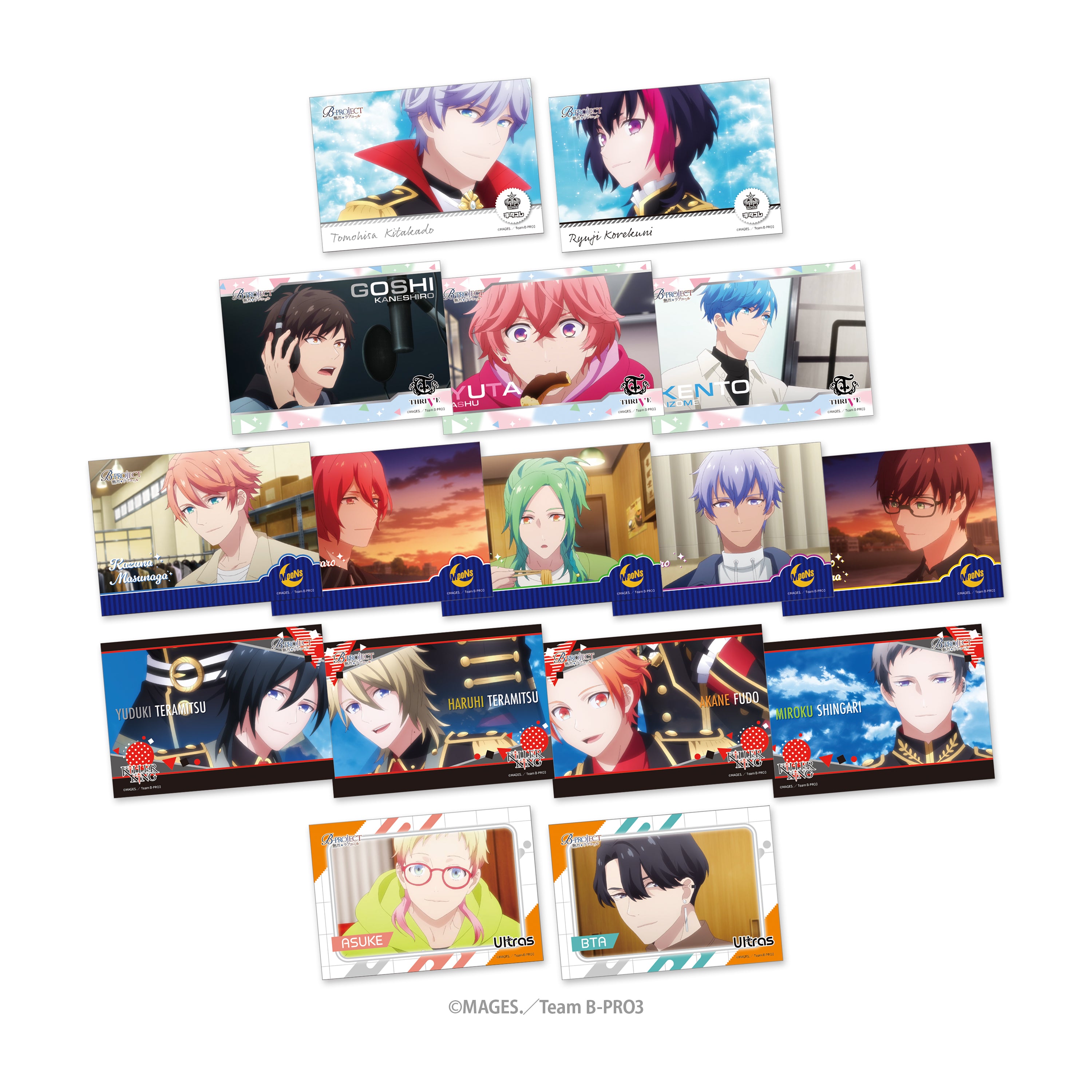 『B-PROJECT ~熱烈*ラブコール~』ブロマイド(全16種 ランダム仕様)