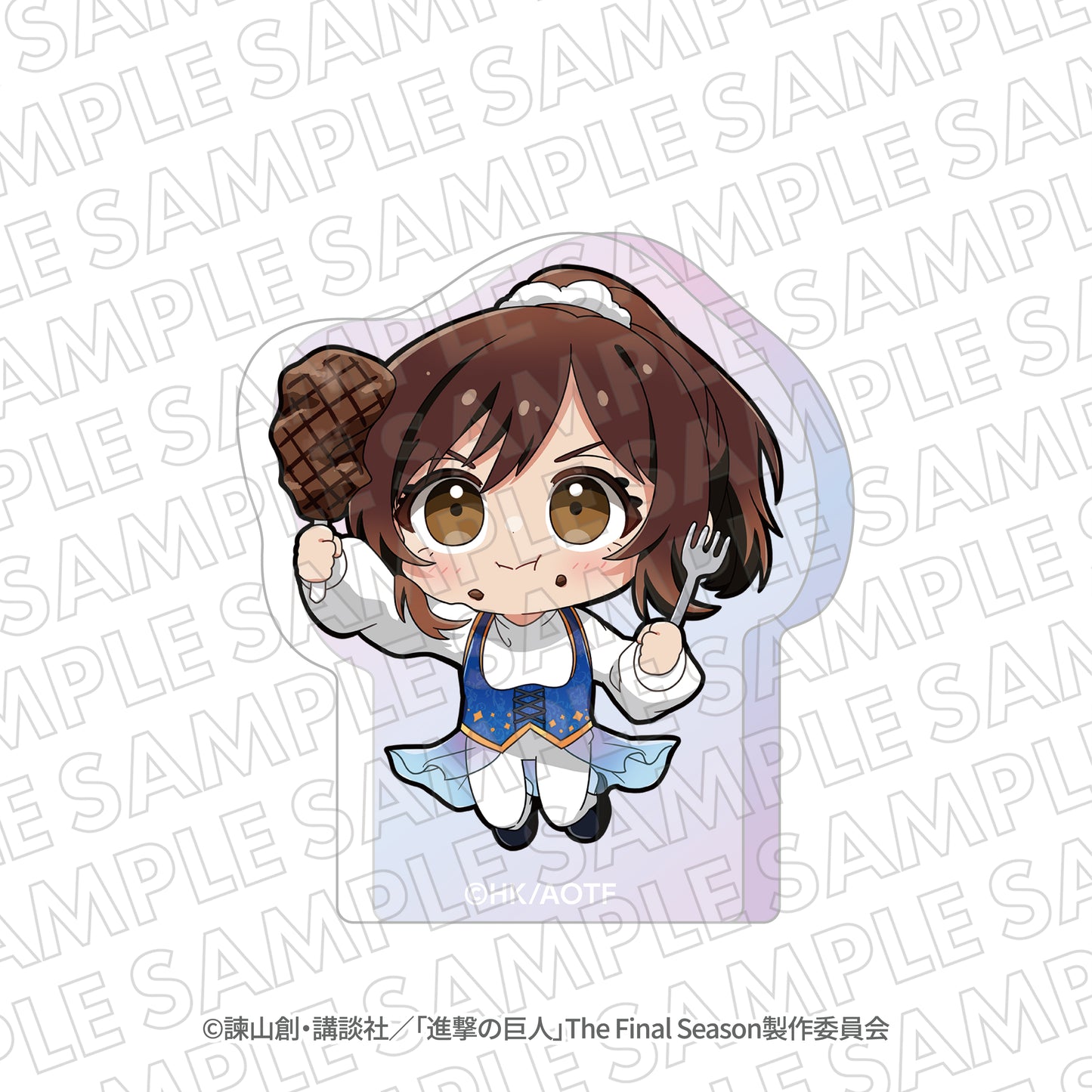 『進撃の巨人』エスクリコラボ第三弾 ミニキャラオーロラアクリルブロックB(ミカサ、アルミン、ジャン、アニ、サシャ) 全5種セット