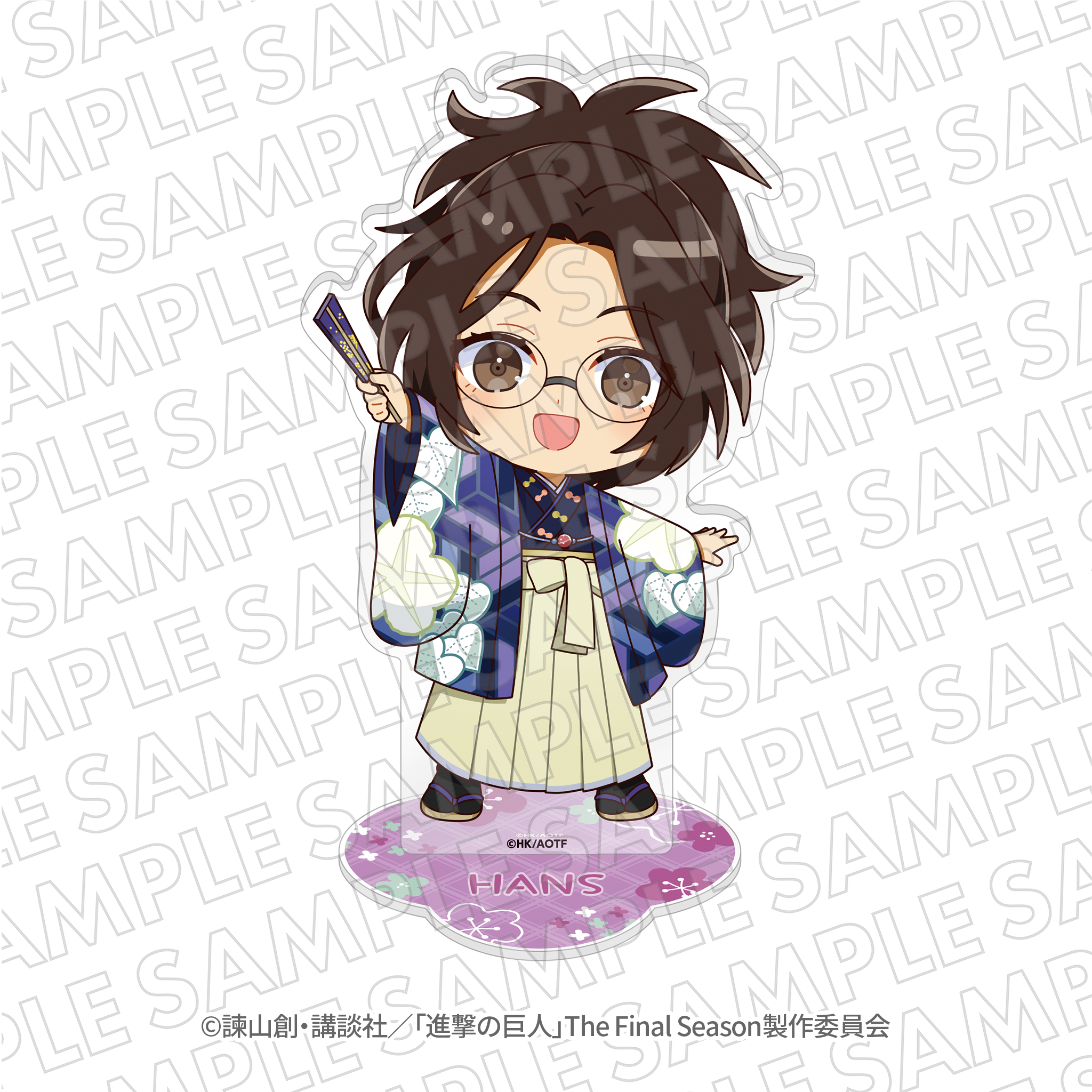 【非売品】新品未開封 進撃の巨人 アクリルスタンド ポコチャ コラボ ハンジ 進撃の巨人』VASARAコラボ ミニキャラBIGアクリルスタンド