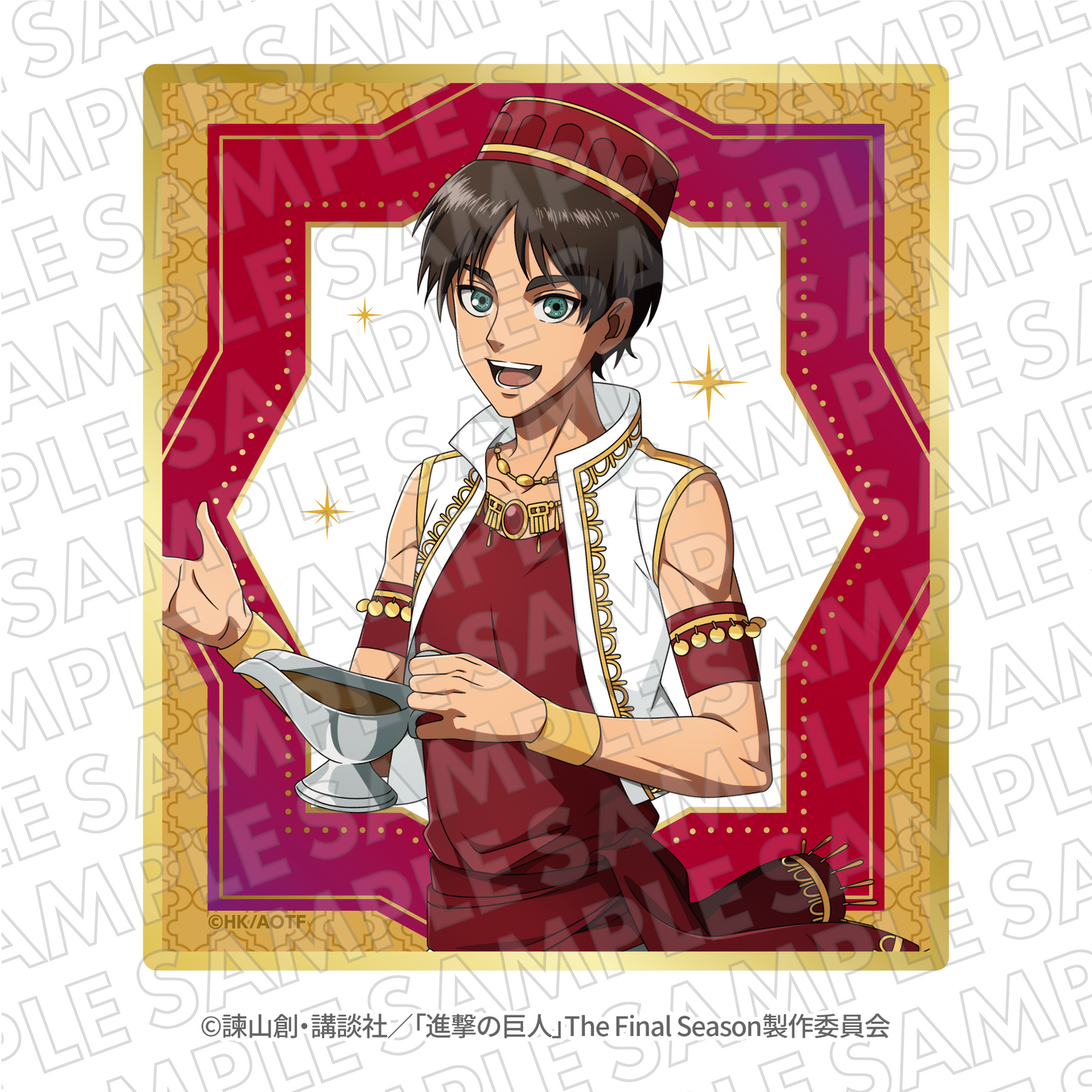 EC限定『進撃の巨人』100時間カレーコラボ トレーディングクリア色紙 (セット全6種)