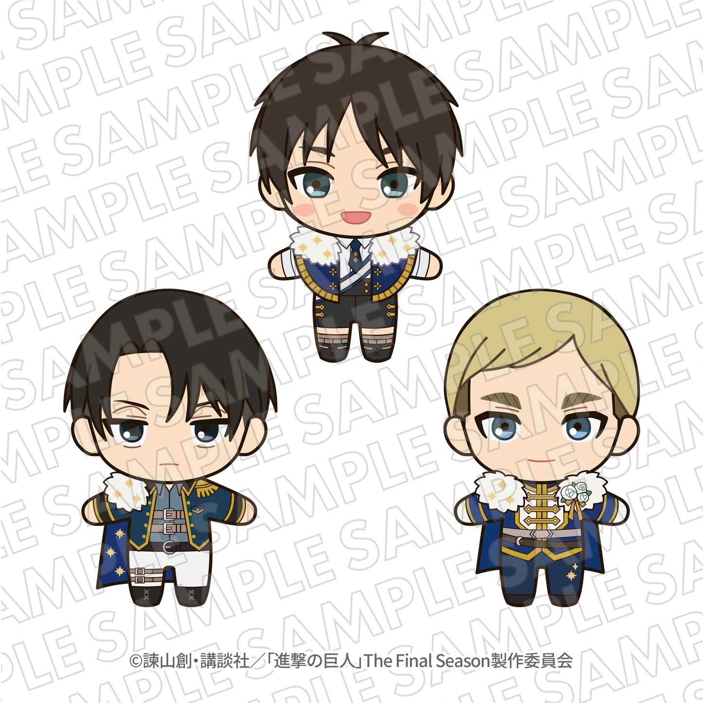 ＜5月中旬以降発送＞EC限定『進撃の巨人』エスクリコラボ第三弾　ぬいぐるみキーホルダー　リヴァイ