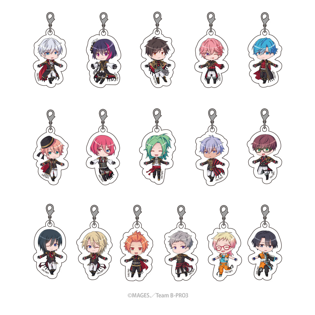 『B-PROJECT ～熱烈＊ラブコール～』つながるアクリルチャーム（全16種ランダム仕様）