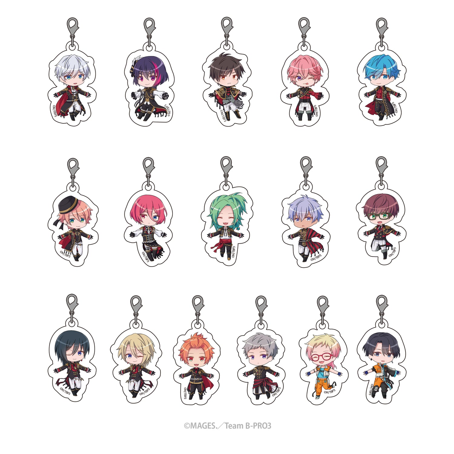 『B-PROJECT ～熱烈＊ラブコール～』つながるアクリルチャーム（全16種ランダム仕様）