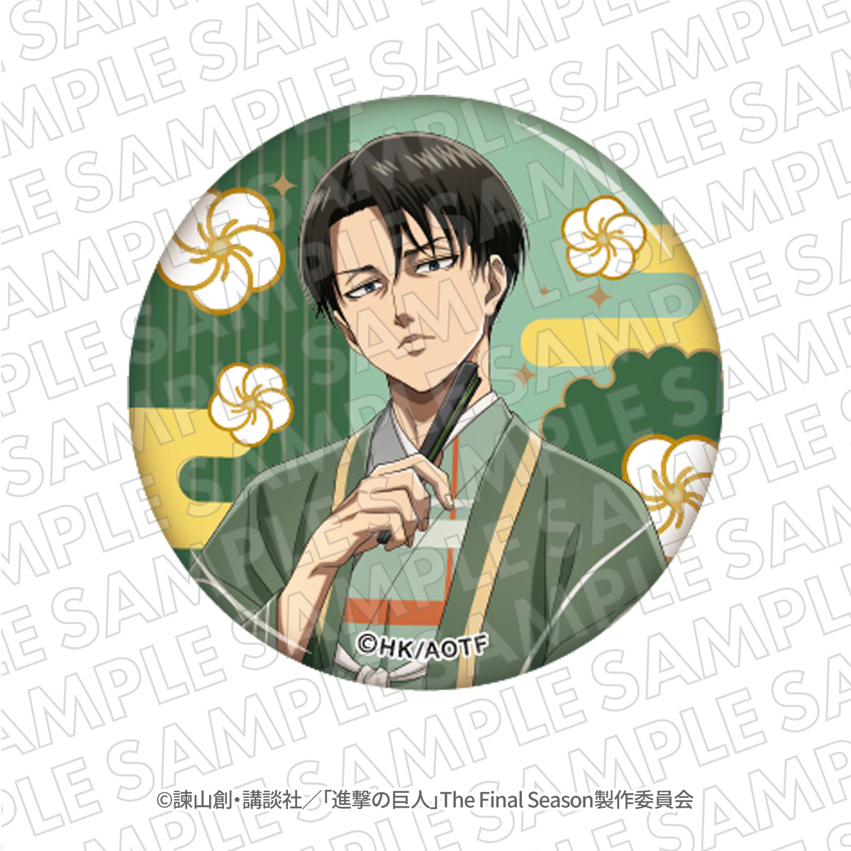 進撃の巨人』VASARAコラボ グリッター缶バッジ リヴァイ – TG Mall