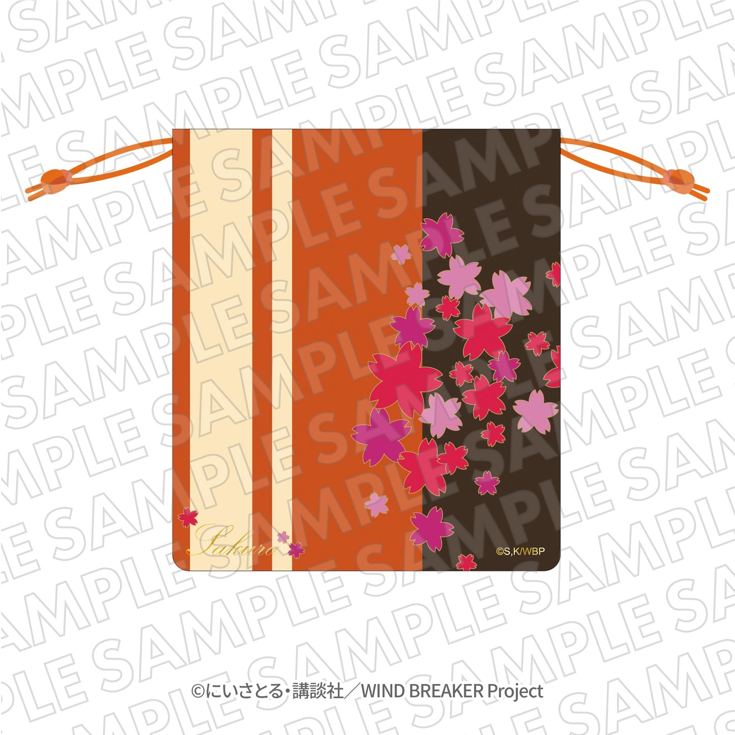 『WIND BREAKER』VASARAコラボ　巾着(桜の着物柄モチーフ)　桜遥