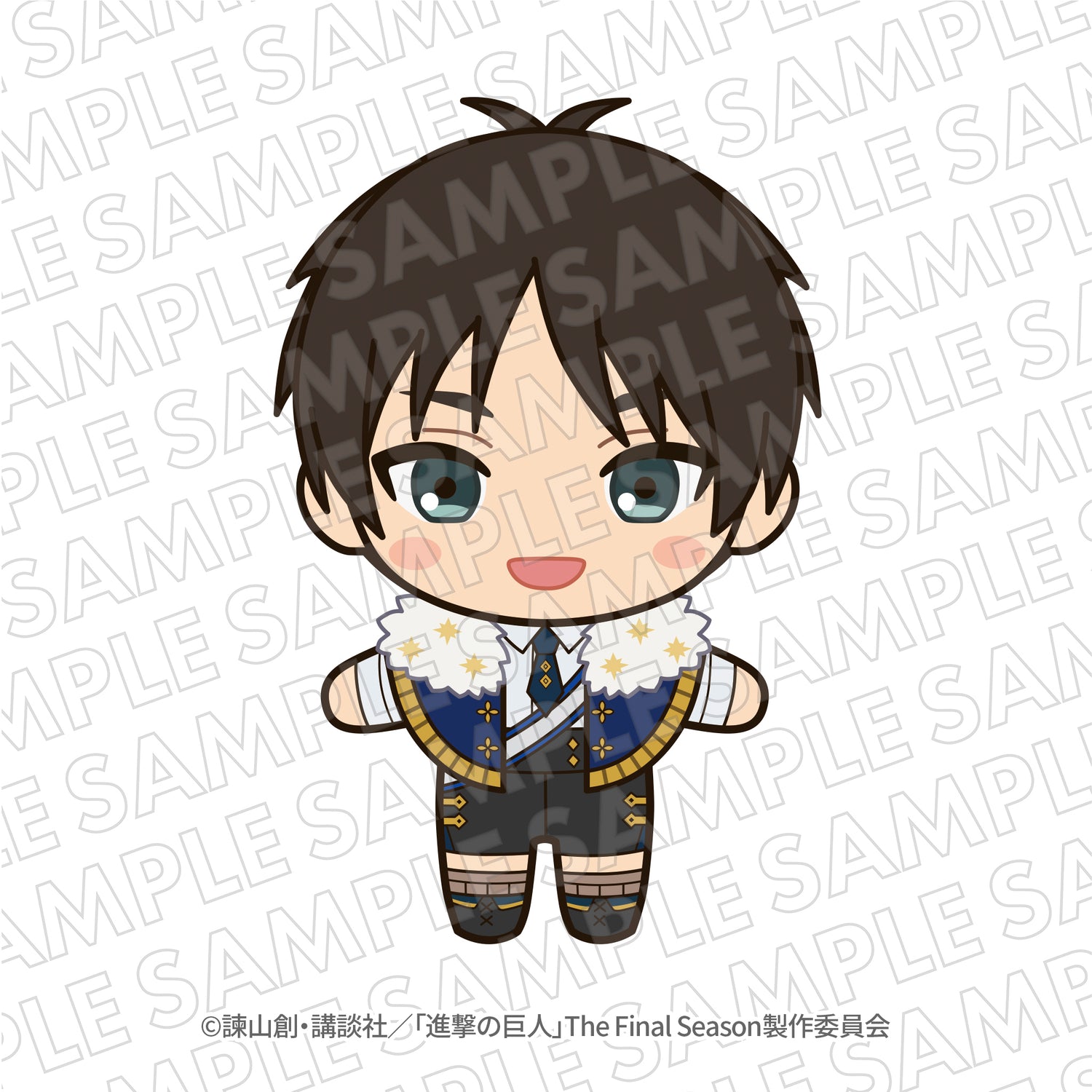 EC限定『進撃の巨人』エスクリコラボ第三弾　ぬいぐるみキーホルダー　エレン　