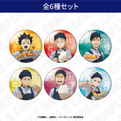 【EC限定】ハイキュー!!×大戸屋第2弾　トレーディングホログラム缶バッジ（全6種セット）