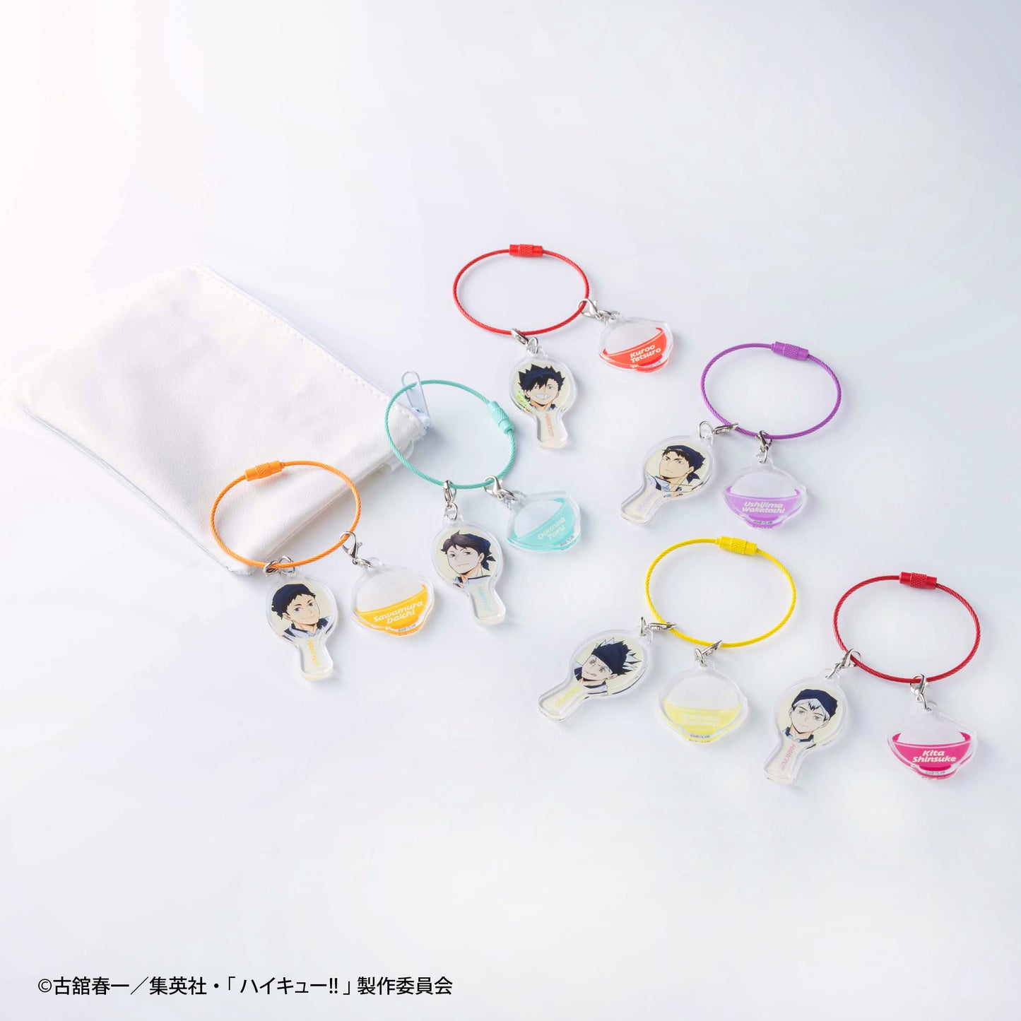 ★EC限定★　ハイキュー!!×大戸屋　トレーディングしゃもじ＆ごはん2連アクリルチャーム(全6種セット)