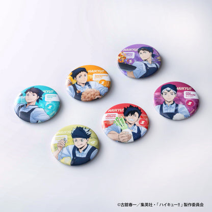 ハイキュー!!×大戸屋　トレーディングホログラム缶バッジ(全6種バラ)