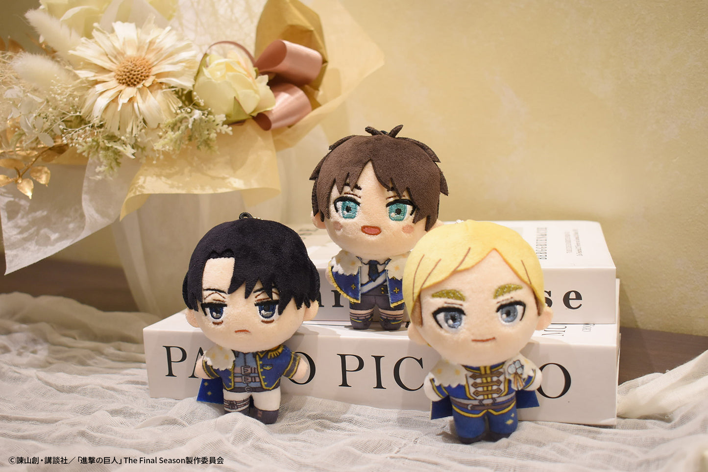 ＜5月中旬以降発送＞EC限定『進撃の巨人』エスクリコラボ第三弾　ぬいぐるみキーホルダー　リヴァイ
