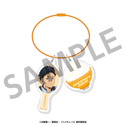 ハイキュー!!×大戸屋　トレーディングしゃもじ＆ごはん2連アクリルチャーム(全6種バラ)