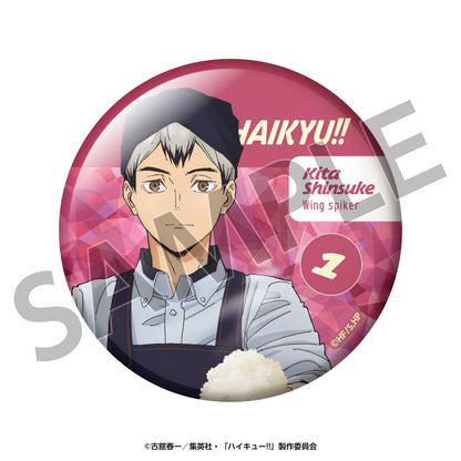 ハイキュー!!×大戸屋　トレーディングホログラム缶バッジ(全6種バラ)