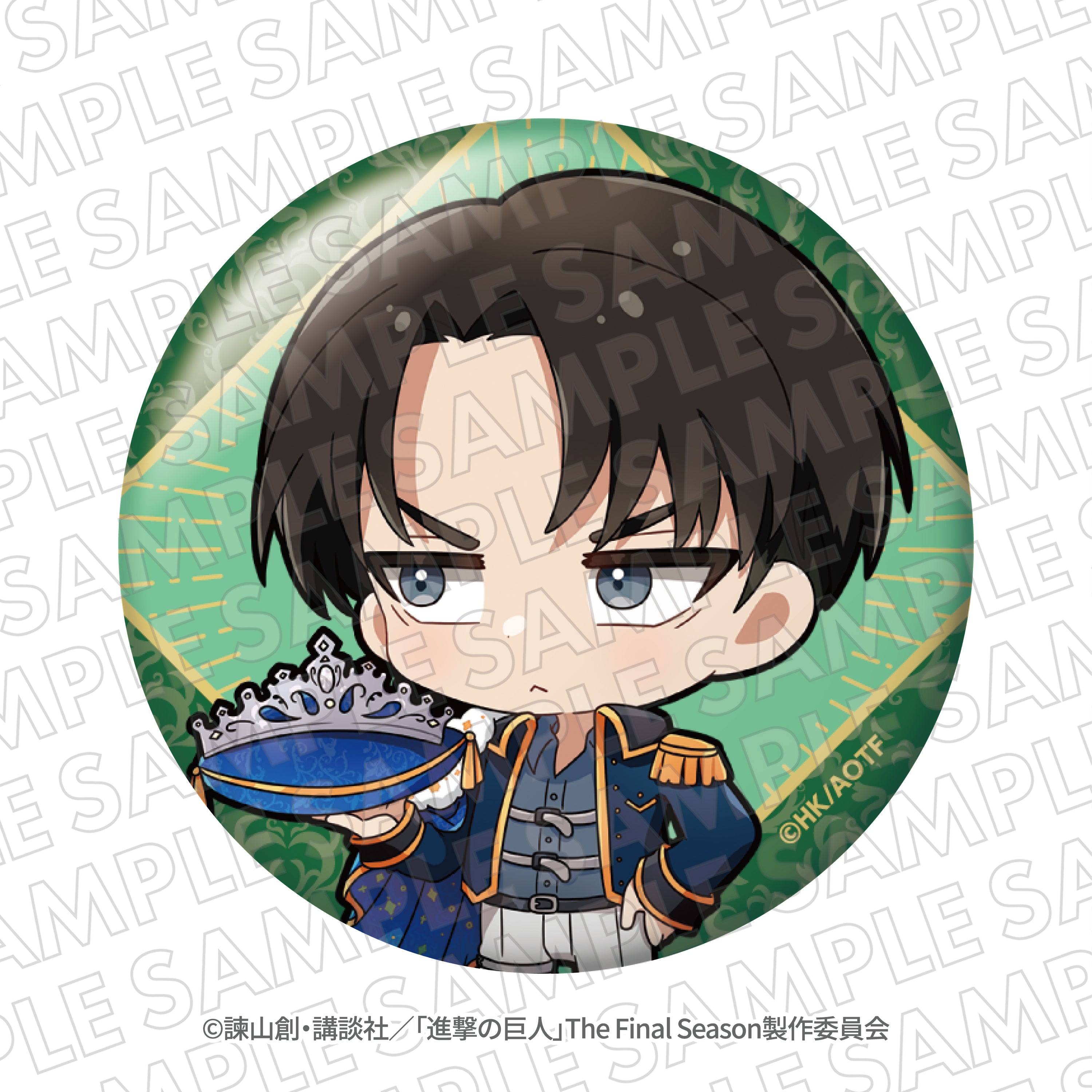 進撃の巨人』エスクリコラボ第三弾 ミニキャラホログラム缶バッジA