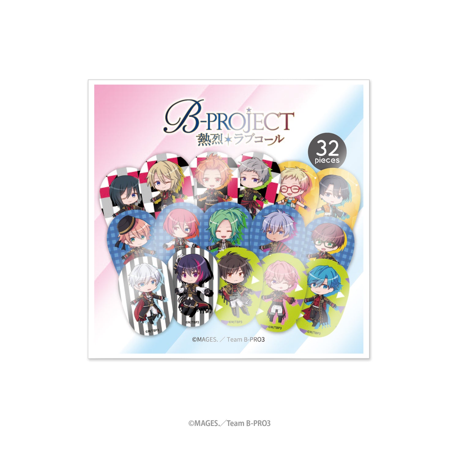 『B-PROJECT ～熱烈＊ラブコール～』手つなぎフレークシール
