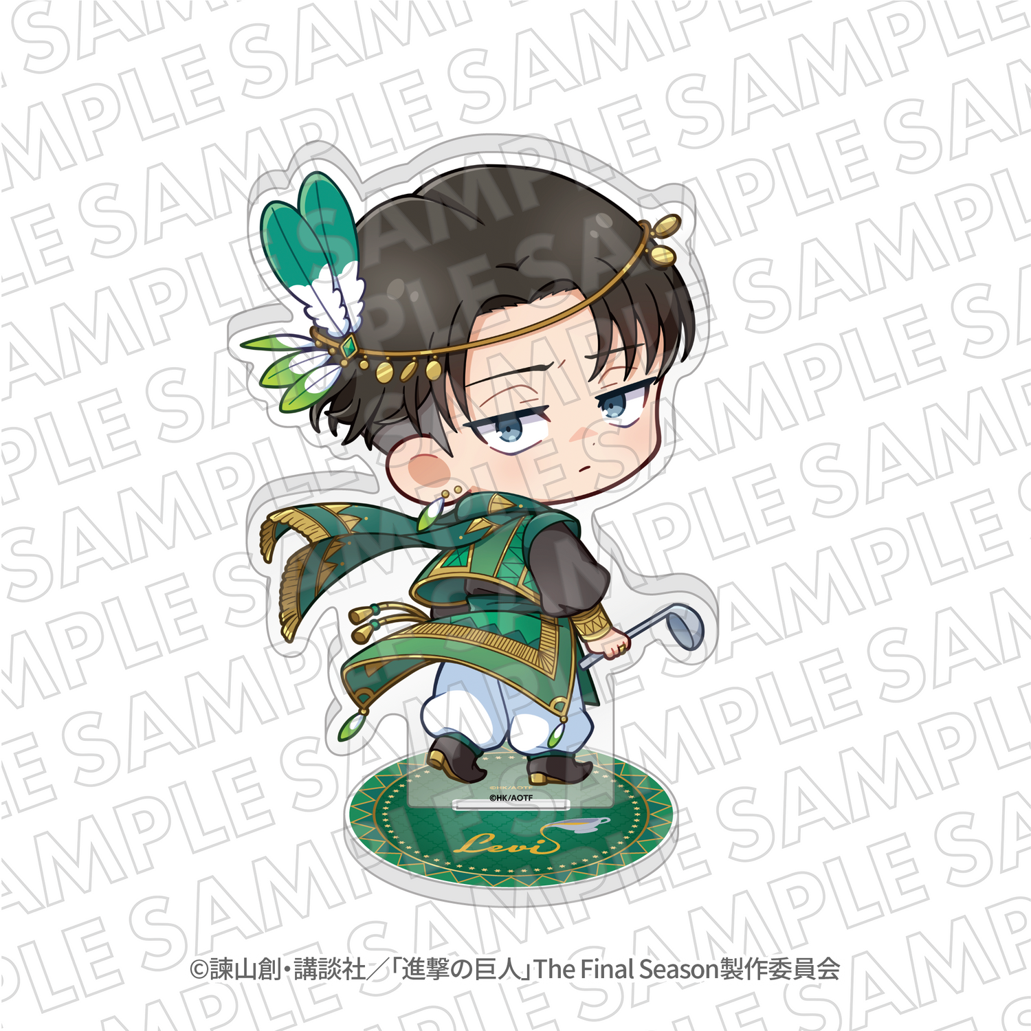 EC限定『進撃の巨人』100時間カレーコラボ　ミニキャラBIGアクリルスタンド　リヴァイ