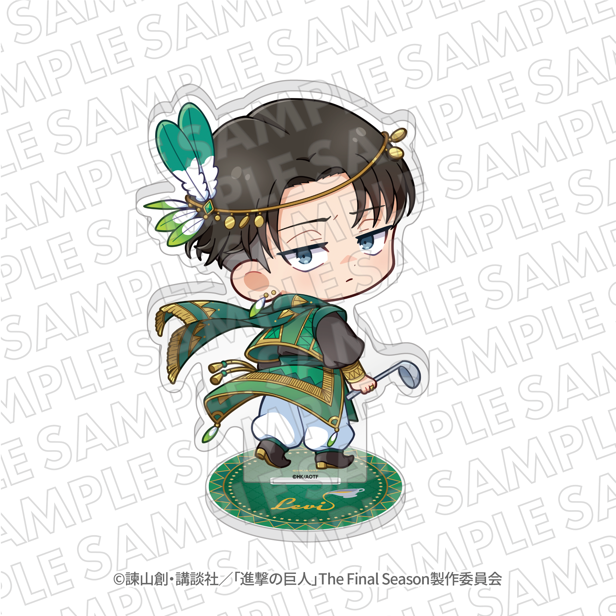 EC限定『進撃の巨人』100時間カレーコラボ　ミニキャラBIGアクリルスタンド　リヴァイ