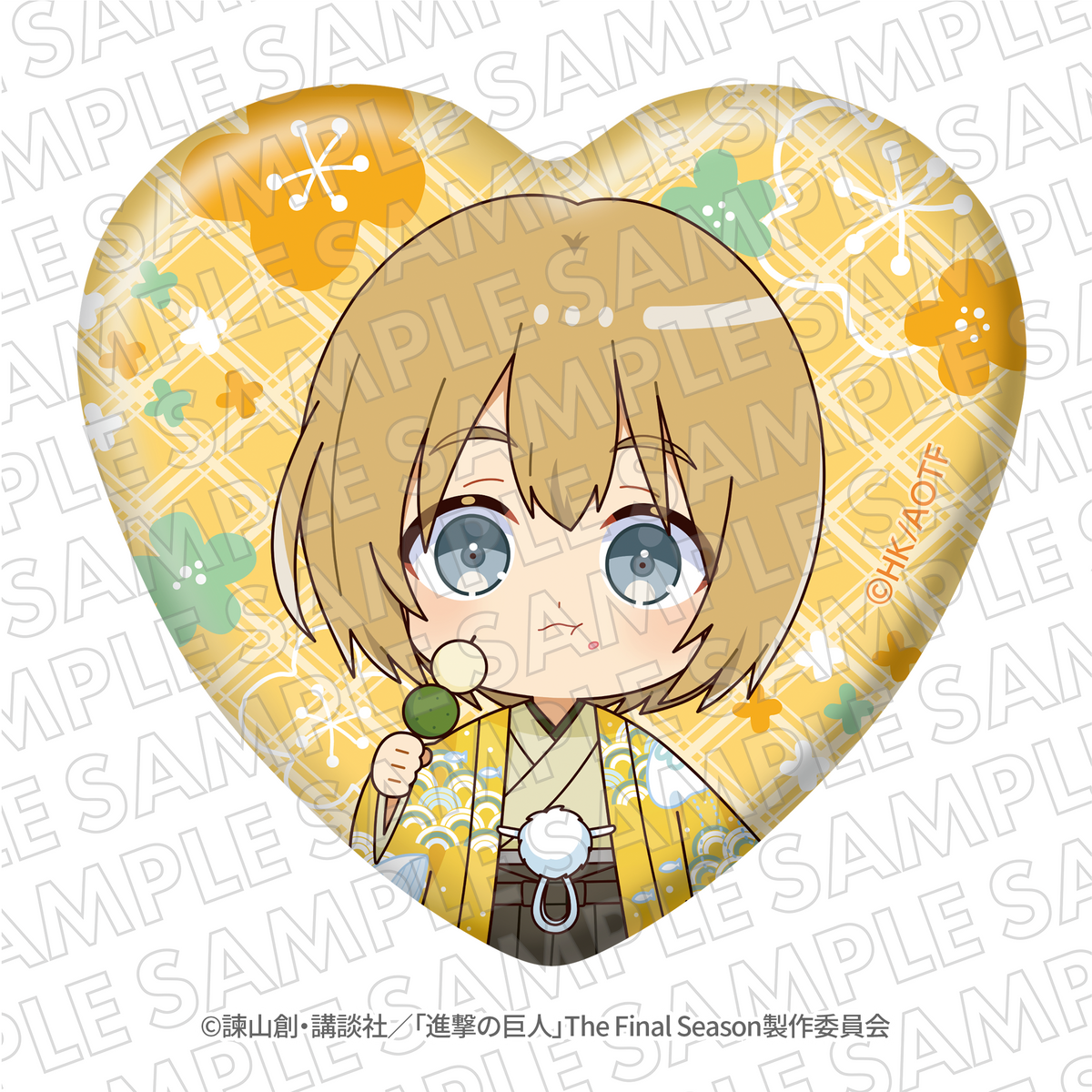 進撃の巨人』VASARAコラボ ミニキャラホログラム缶バッジ アルミン 進撃の巨人』VASARAコラボ ミニキャラホログラム缶バッジ アルミン