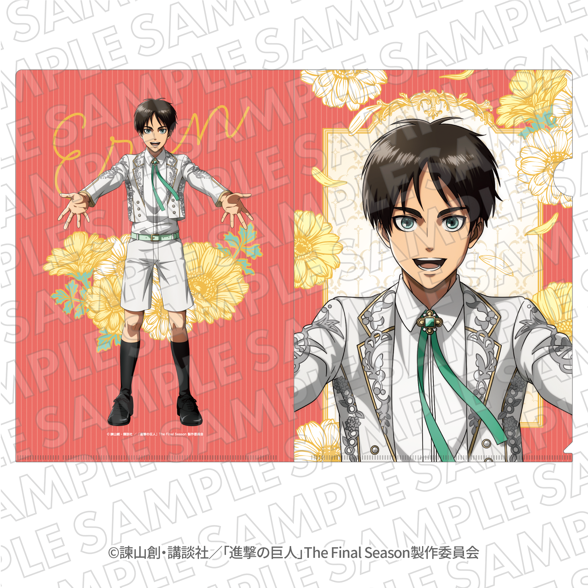 進撃の巨人 進撃の巨塔 リヴァイ エレンアクリル2枚重ねリバーシブルタイプパネル shingeki_escrit_ClearFile_1_S.