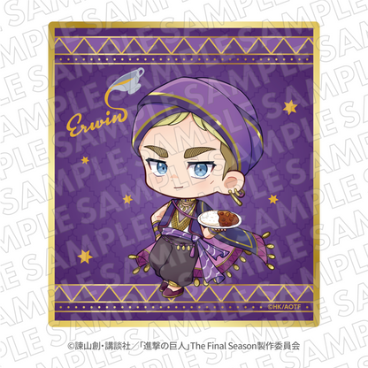 EC限定『進撃の巨人』100時間カレーコラボ　トレーディングクリア色紙 (セット全6種)