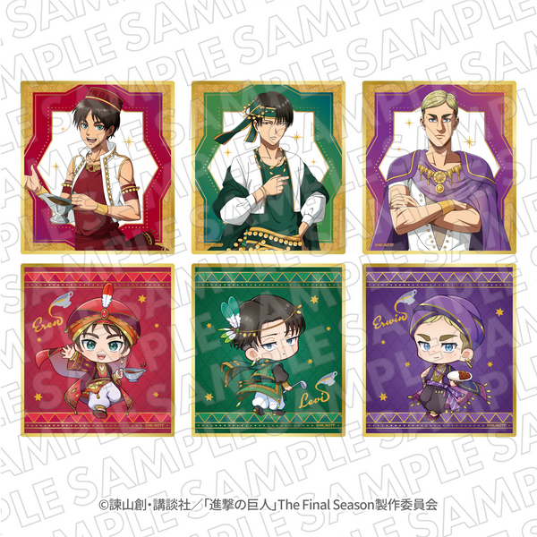 EC限定『進撃の巨人』100時間カレーコラボ　トレーディングクリア色紙 (セット全6種)